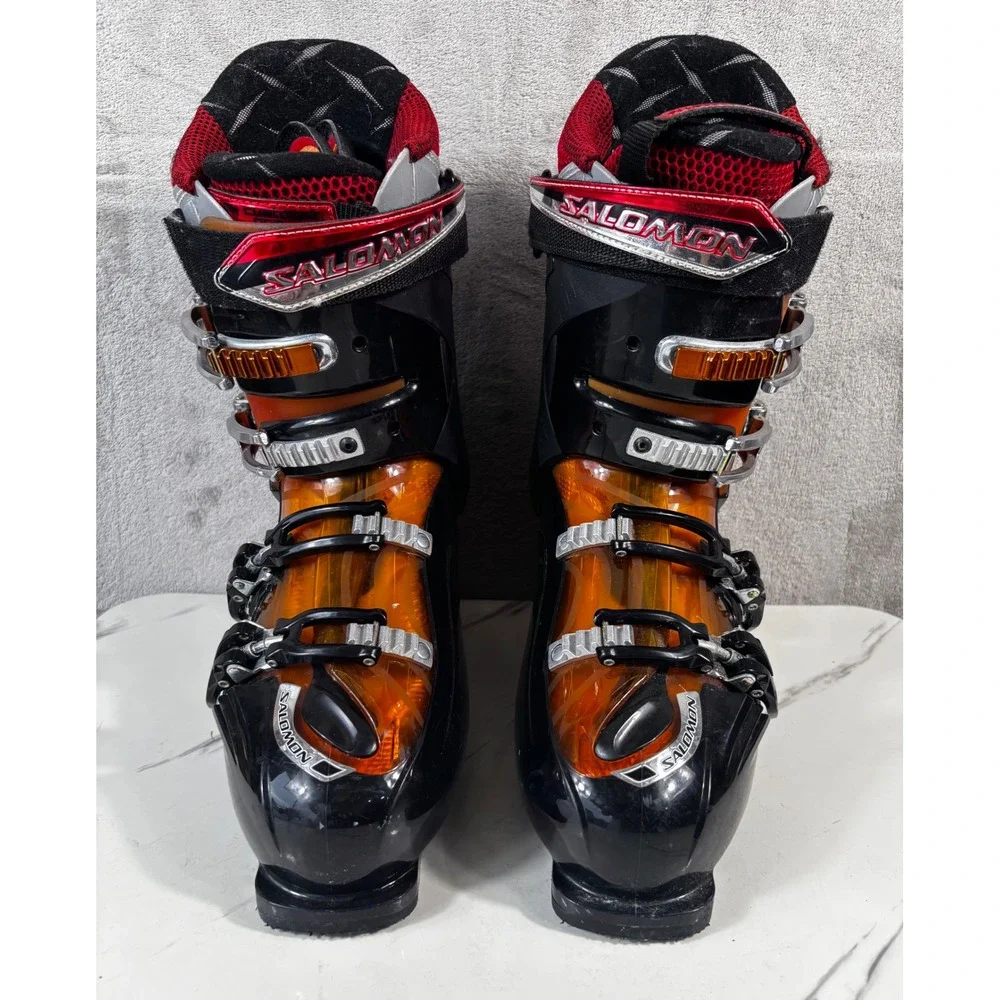 Salomon Mission RS 10 Ski Boots Mens 11.5 29.5 Black Orange Energizer 90 Flex